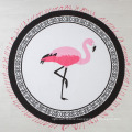 100% cotton hot pattern flamingo Round Beach Towel RBT-176